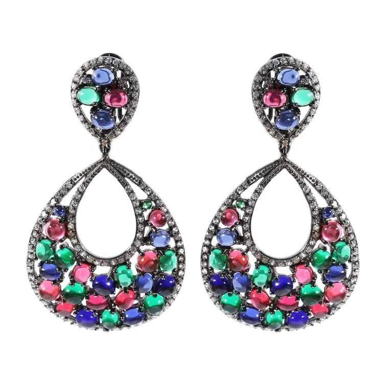 Сережки Cabochon EJD069-4