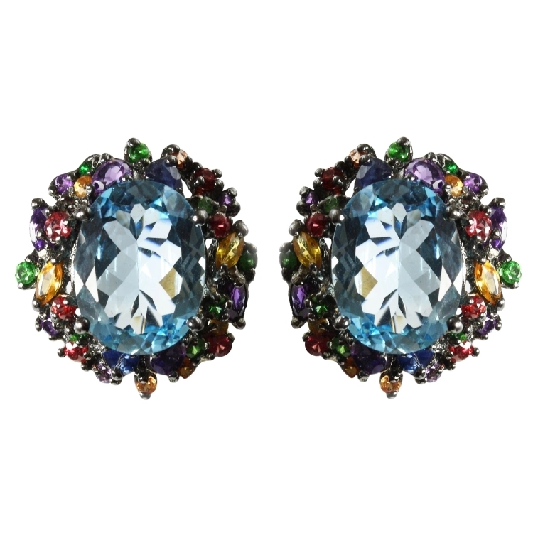 Сережки Rubies and Sapphires EKN035BT