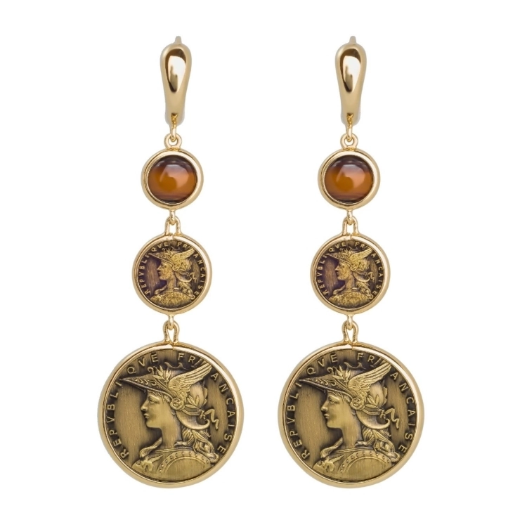 Сережки Coins EDS124-1-TE
