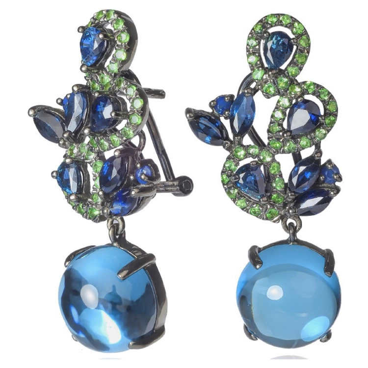 Сережки Rubies and Sapphires ESK121