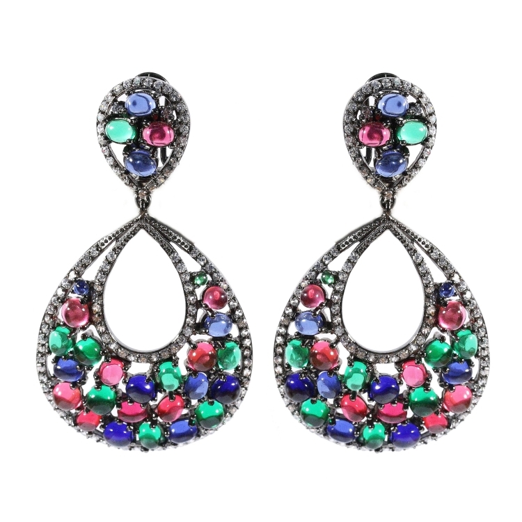 Сережки Cabochon EJD069-4