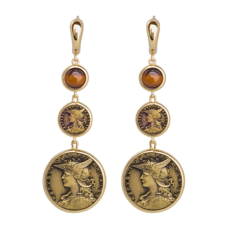 Сережки Coins EDS124-1-TE