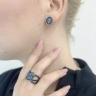 Сережки Rubies and Sapphires ESK123OP