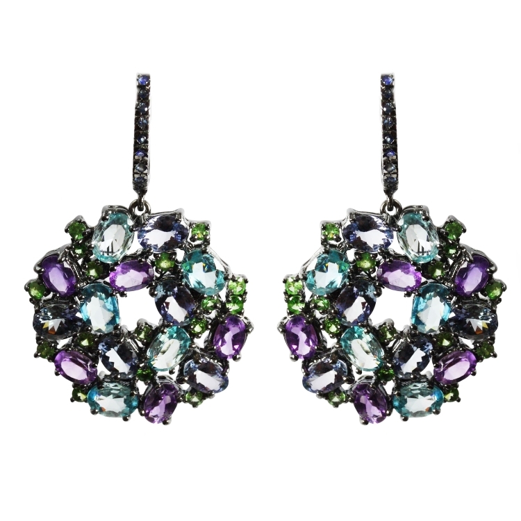 Сережки Rubies and Sapphires EKN207
