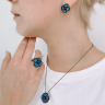 Сережки Rubies and Sapphires ESK776OP
