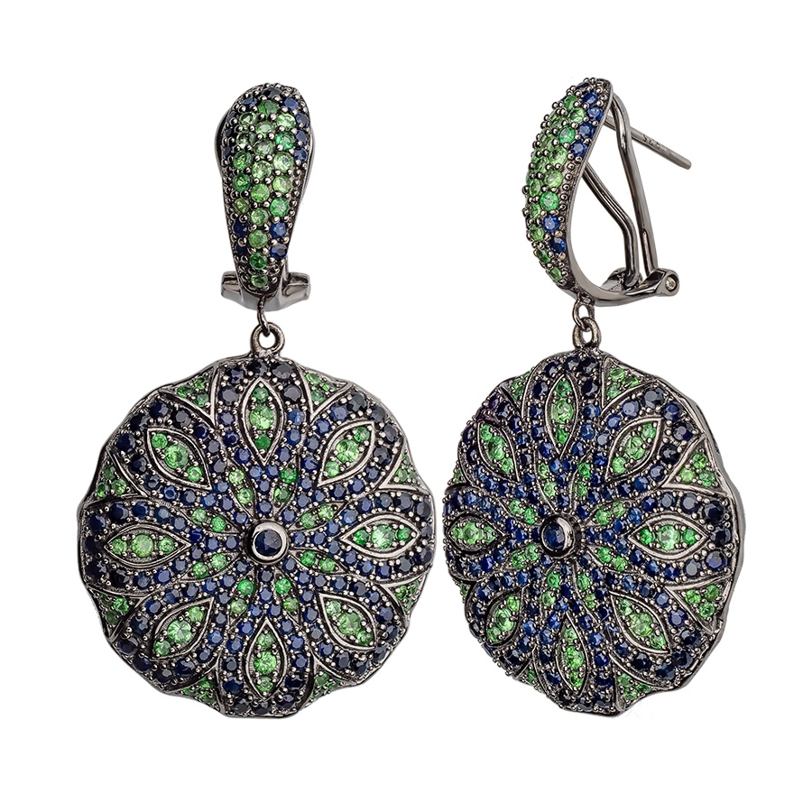 Сережки Rubies and Sapphires ESK099GG-1 купити в інтернет-бутику
